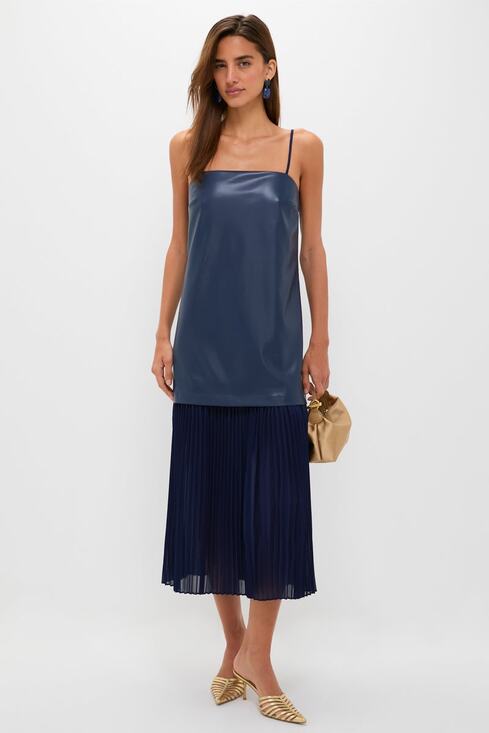 Tuckernuck Dresses & Skirts - NWT Tuckernuck Hyacinth House Ozzy Mixed Media Pleated Midi Dress Medium